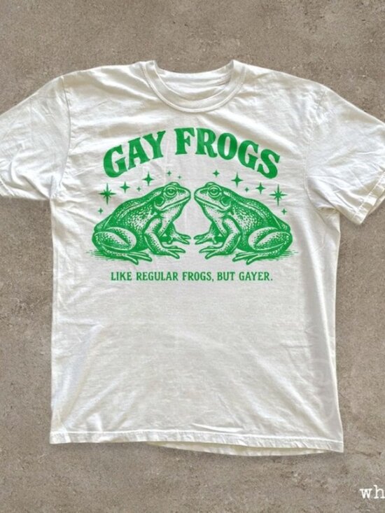 Tops - Gay Frog Graphic Shirt Funny LGBTQ Pride Gift For Queer